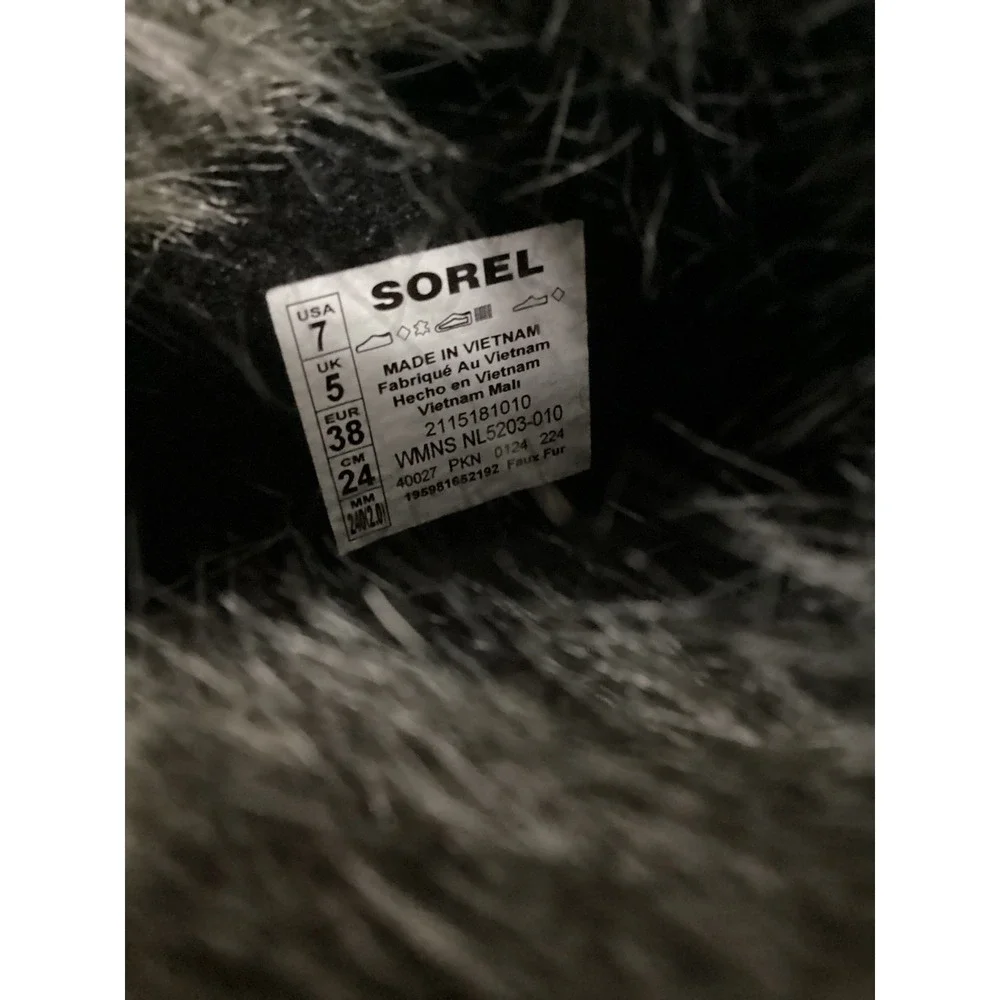 Sorel Joan of Arctic‎ Boots Black Quarry Waterproof Winter  NL5203-010 Womens 7